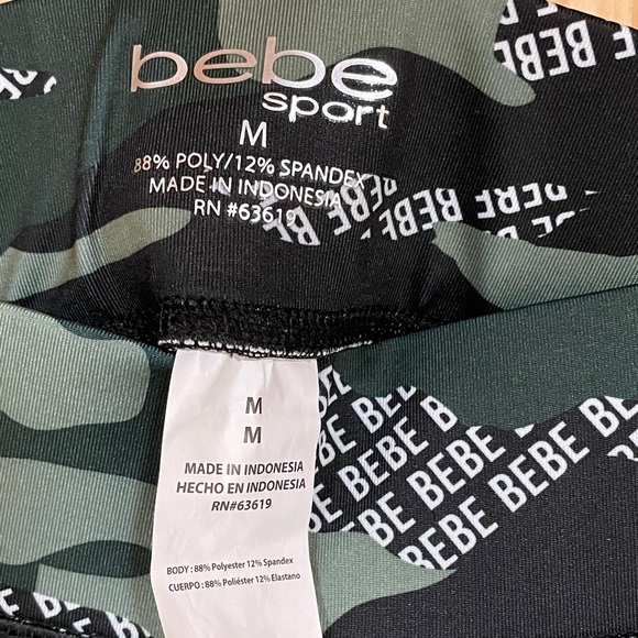 Bebe Sport NWT Camo Shorts Y2K Sz M Bebe Sport - Picture 8 of 16